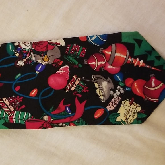 Nicole Miller vintage silk Christmas tie - Picture 2 of 5